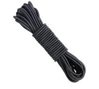 3 mm x 10 m Cordón de Goma Negro, Cuerda Elástica Segura Cordón Elástico Redondo de Nailon Cuerda Elástica Negra de látex Expansora Banda Goma Negra para Hacer Joyas Tendederos Camping Columpios