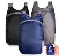 3 mochilas plegables ultraligeras e impermeables, 20L de capacidad, mochila de senderismo ultraligera, mochila plegable ultraligera para hombres, mujeres y niños, ideal para viajar, acampar
