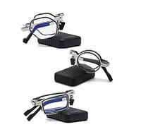 3 models Screwless Ultra Light Folding Glasses Ultra-light and Thin Foldable Reading Glasses Includes Glasses Case (1.0)
