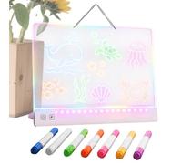 3 Modes Light Up Rechargeable Pad LED Drawing Board 35cm 7 Colors