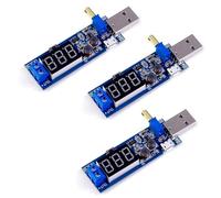3 módulos de fuente de alimentación DC-DC Step Up Down, USB 5 V a 3,3 V/9 V, 12 V, 24 V, módulo convertidor de tensión ajustable, convertidor step up (micro USB)