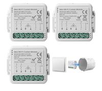 3 módulos de interruptor de persiana inteligente WiFi Tuya, control de aplicación y temporizador para motor de 2,4 GHz