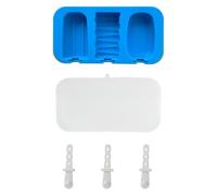 3 moldes de helado con palos, moldes de silicona reutilizables para polos de hielo, sin BPA, moldes de helados de fácil liberación, apilables para moldes caseros de helado, molde de helado casero