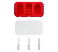 3 moldes de helado con palos, moldes de silicona reutilizables para polos de hielo, sin BPA, moldes de helados de fácil liberación, apilables para moldes caseros de helado, molde de helado casero