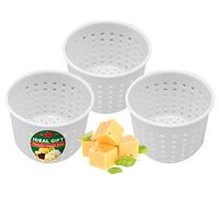 3 moldes de queso pequeño para hacer queso de 300 ml - Moldes de queso suave - Suministros caseros para hacer queso - Molde en forma de queso crema - Moldes para queso Fresco Casero