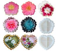 3 moldes de silicona 3D de silicona para velas, flores, velas de amor, velas de rosa, molde de silicona, jabón hecho a mano, moldes para hacer velas, manualidades, decoración de tartas de fondant