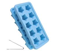 3 moldes de silicona para cubitos de hielo en forma de estrella de cinco puntas, forma de estrella para congelador, cubitos de hielo de silicona, fácil de disolver, para cócteles, whisky, bebidas