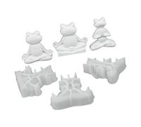 3 moldes de silicona para velas, diseño de rana de yoga en 3D | Para hacer jabón de velas, decoración del hogar, figura de yeso, proyecto de resina epoxi, fácil desmoldeo