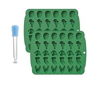 3 moldes para fondant, moldes para chocolate, molde para hornear, serie navideña, de silicona, accesorios para hornear, para cocina, moldes para dulces navideños, silicona