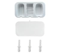 3 Moldes para Helados con 3 Palitos, Moldes Reutilizables de Silicona para Polos, Fabricante de Polos Sin BPA, Molde para Helados de Fácil Desmoldeo, Apilables para Helados Caseros, Molde