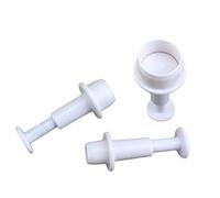 3 moldes redondos para galletas, moldes para galletas, moldes para galletas, con émbolo de azúcar, prácticos utensilios para hornear fondant