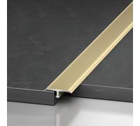 3 Molduras De Aluminio En T | Tiras De Moldura De Puerta | Tira De Borde De Umbral | Carril De Transición Para Juntas Entre Suelo Y Baldosa(Gold,1.5 * 0.4cm)
