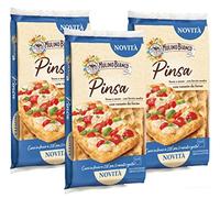 3 molinos blancos, novedad Pinsa en bandeja extendida a mano con levadura madre 230 g [3 paquetes]