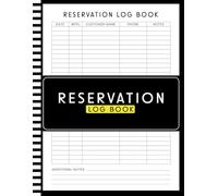 3 Months Reservation Log Book: Reservations Planner | Year-Round Dinner Table Organizer | Daily Hospitality | Appointment Tracking Log for Hotels and ... Management | 8.5" x 11 " 90 pages for Quarter