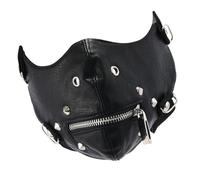 3 Motocicleta punk rock con púas de acero, protector contra de motociclista de de media y máscara deportiva para cosplay gótico Máscara deportiva antipolvo