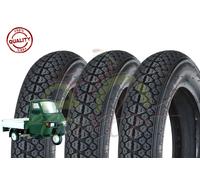 Union EGF10DMU - Juego de 3 neumáticos 100/90 - 10 para Piaggio Ape Scooter Vespa Vespa 61L Neumáticos Dibujo M I C H E L I N