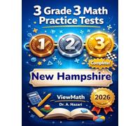 3 New Hampshire NH SAS Grade 3 Math Practice Tests: Full-Length Test Prep with Detailed Answer Explanations
