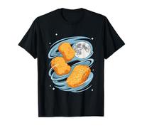 3 Nuggets de Pollo Aullando a la Luna Divertido extraño Maldito Camiseta