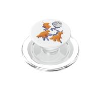 3 Nuggets de Pollo Aullando a la Luna Divertido extraño Maldito PopSockets PopGrip para MagSafe