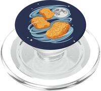 3 Nuggets de Pollo Aullando a la Luna Divertido extraño Maldito PopSockets PopGrip para MagSafe