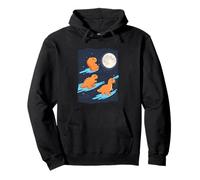 3 Nuggets de Pollo Aullando a la Luna Divertido extraño Maldito Sudadera con Capucha
