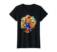 3-on-3 Urban Graffiti Basketball Mascot Sports Graphic Art Camiseta gráfica económica, Mujer, Negro, XL