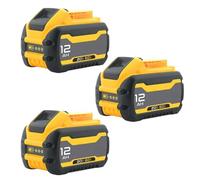 3-Pack 12Ah 20V-60V Batería De Repuesto para Herramientas Eléctricas Inalámbricas Compatible con Dewalt DCB606/DCB609/DCB612