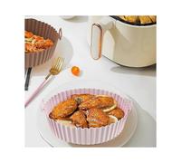 3 Pack Air Fryer Silicone Pan, Oven Baking Sheet - Gray Pink Blue