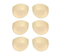 3 Pack Almohadillas para Sujetador, Rellenos Extraíbles para Bikinis, Sujetador Deportivo Push-up Semicírculo Recomendabe para Copa B/C (Grueso Beige) Talla única