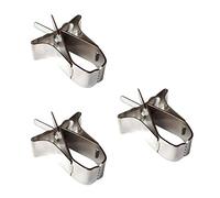 3 Pack Bird Fruit Holder Clips para Instrumentos de Alimentación para Frutas Loros Alimento Metal agapornis Pequeños Juguetes para Mascotas Grandes Pájaros Accesorios Jaula Perca Sittler Cuerda