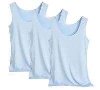 3 Pack Camisetas Tirantes Mujer Deporte Verano Basica Tops Deportivos Fitness Gym sin Mangas Tank Suave Ligera Casual Yoga Top Deportiva Correr Atlético Gimnasio Shirt Blusa Interiores Talla Grande