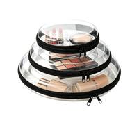 3-Pack Clear Wash & Makeup Bags - 17/23 / 29 Cm | Pet Waterproof Travel Wash Bags | Toiletry Bag with Zippers Travel Accessories Portable Cosmetic Clear Makeup Bag For Family, Women and Men