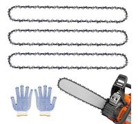 3-pack de cadenas de motosierra 3/8" LP 1,3 mm 52TG 35 cm de longitud de la hoja de sierra, cadena de motosierras para varias motosierras, compatible con Dolmar, Stihl, Einhell, Makita