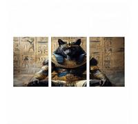3 Pack Diamond Painting Adultos, 5D Diamond Painting Anu ristal Artes Bordado Punto Cruz Dibujos con Diamantes Egipto Kit Manualidades Adultos para Decoracion Hogar 60 x 90cm x 3 ZSHS-1724