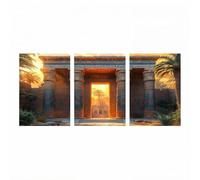 3 Pack Diamond Painting Adultos, 5D Diamond Painting Egipto, Cristal Artes Bordado Punto Cruz Dibujos con Diamantes Arquitectura Kit Manualidades Adultos para Decoracion Hogar 40x60cmx3 ZSHS-0417