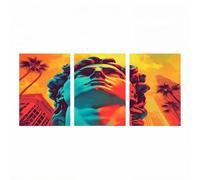 3 Pack Diamond Painting Adultos, 5D Diamond Painting Hombre, Cristal Artes Bordado Punto Cruz Dibujos con Diamantes Arquitectura Kit Manualidades Adultos para Decoracion Hogar 20 x 30cm x 3 ZSHS-1501