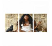 3 Pack Diamond Painting Adultos, 5D Diamond Painting Mujer, Cristal Artes Bordado Punto Cruz Dibujos con Diamantes Egipto Kit Manualidades Adultos para Decoracion Hogar 30 x 45cm x 3 ZSHS-1726