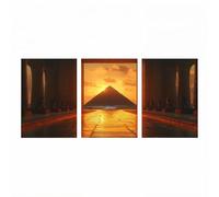 3 Pack Diamond Painting Egipto, Pintura Diamante 40x60 cmx3 5D Pintar por Numeros con Diamantes Arquitectura, Punto de Cruz Pintura Diamantes Kit Cuadros Decoracion Salon Modernos, Regalo ZSHS-1013