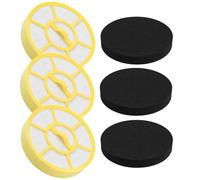 3 Pack | Filtros de Polvo y 3 de Espuma compatibles con Kärcher VC 3 | Juego de Filtros de Repuesto para Aspiradora Números de Parte 1.198-125.0 2.863-238.0