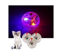 3 Pack Ghost Hunting Cat Ball Toys, Motion Light Up Cat Balls Led Light Cat Ball Cat Dog Interactive Toys for Cat & Dog Activity