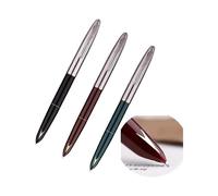 3 Pack Hero 329 Fountain Pen - Authentic Fine Nib, Gold Arrow Pattern, Stainless Steel Cap, Smooth Writing for Daily Use & Collection