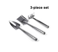 3-Pack Mini Garden Tools Set for Kids - Small Hand Shovel, Spade & Rake - Ideal for Succulents, Cactus, Herbs & Plant Care