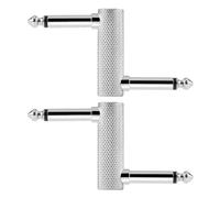 3 Pack Pedal Acoplador 6 35 mm 1/4 '' macho a macho Acoplador Adaptador Z Tipo Conector Guitarra Efectos Pedales