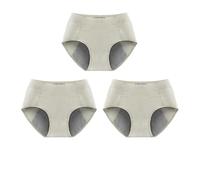 3 Pack Women'S Period Panties High Waist Menstrual Briefs Teens Girls First Starter Kit Cotton Knickers Breathable Postpartum Underwear Green Xl