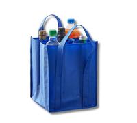 3 PAGEN® Bolsa portabotellas para 9 botellas - Práctico ayudante para la compra para organizar botellas - Bolsa para botellas de material resistente - Bolsa de la compra para transportar botellas de