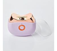 3 PAGEN Cortaúñas eléctrico morado/dorado - Recorta o da forma a las uñas - Recargable - para viajes - sin riesgo de lesiones - Ideal para personas mayores - Dos velocidades