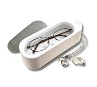 3 PAGEN® Limpiador ultrasónico para gafas y joyas, limpieza profunda sin detergente, funciona con pilas para una limpieza rápida y fácil, 250 ml de capacidad