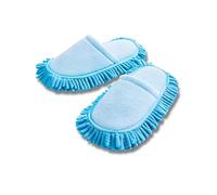 3 Pagen Pantuflas de limpieza azul, 1 par, unisex, cómodas e higiénicas, para limpiar el suelo, atraen la suciedad y el polvo, talla única 36-40