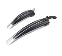 3 Pair Bike Mudguard Set PP Plastic Front Rear(Black) | PP plastic construction, lightweight , front and rear coverage, 3 pairs included, all-weather use