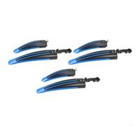 3 Pair Bike Mudguard Set PP Plastic Front Rear(Blue Black) | PP plastic construction, lightweight , front and rear coverage, 3 pairs included, all-weather use